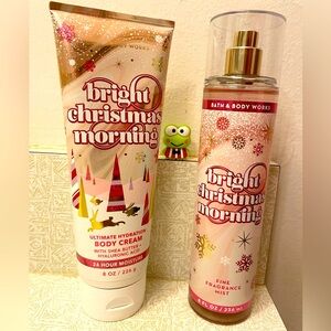 Bath & Bodyworks Bright Christmas Morning body cream mist set